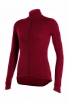 Damska koszulka kolarska merino Malamute 2.0 LS wino