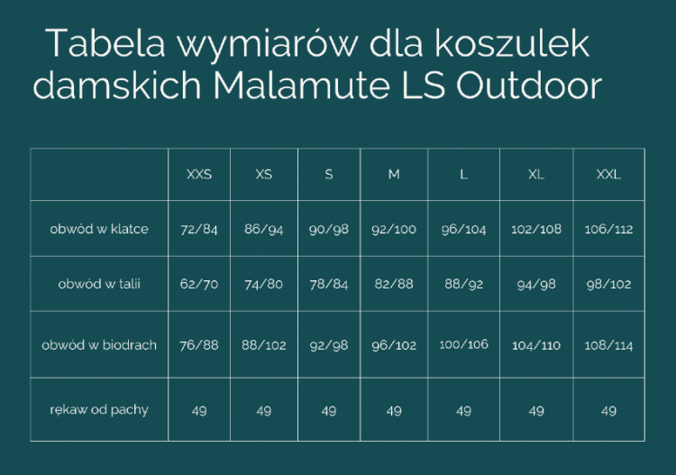 Tabela wymiarów dla W Malamute LS Outdoor.png