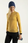 Damska koszulka merino Burek LS miodowy