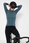 Damska koszulka kolarska merino Malamute 2.0 LS stalowoniebieski